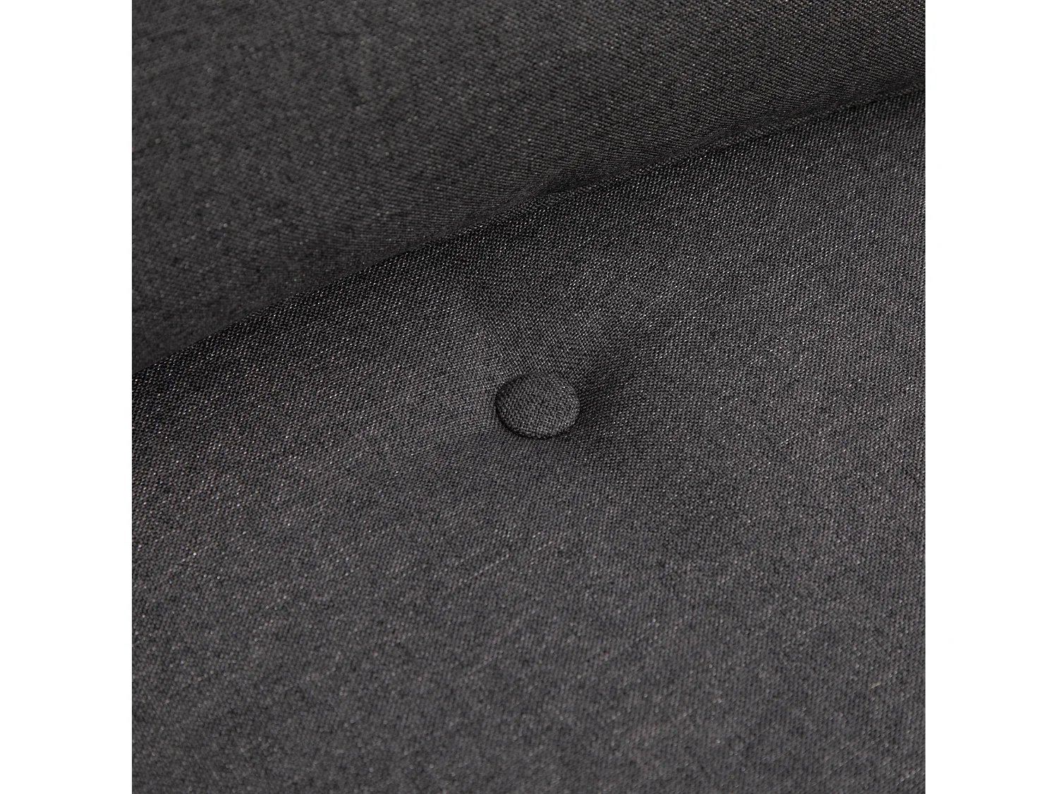 Canapé convertible 2-en-1 avec dossier réglable, housse en lin, gris foncé (80x60x56cm)