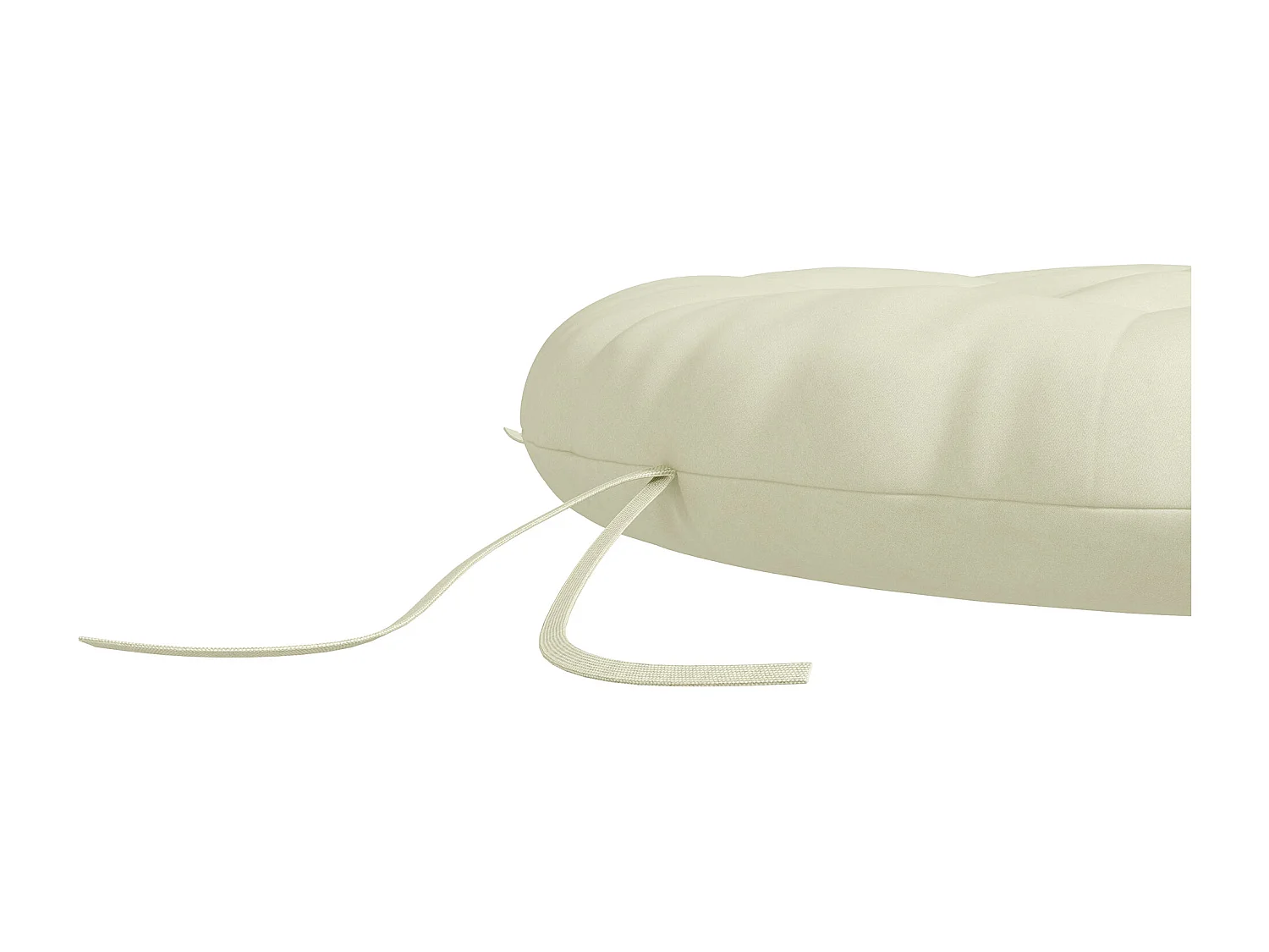 Housse de coussin de chaise de jardin rembourrée, confortable, polyester, beige (80x80x10 cm)