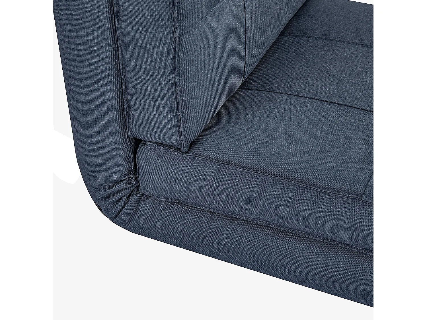 Canapé convertible 5 positions, design modulable, polyester, bleu foncé (61x73x58 cm)