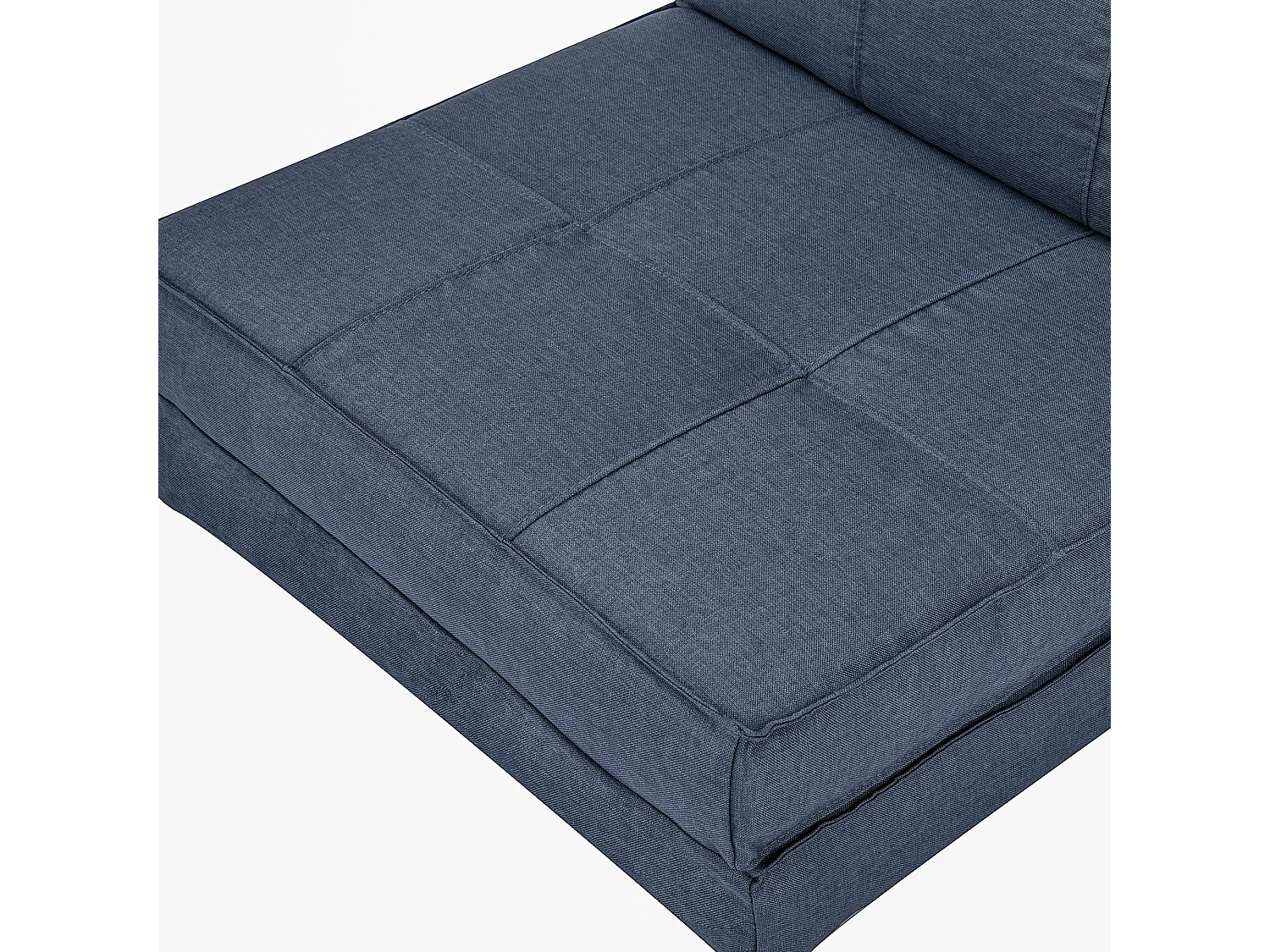 Canapé convertible 5 positions, design modulable, polyester, bleu foncé (61x73x58 cm)