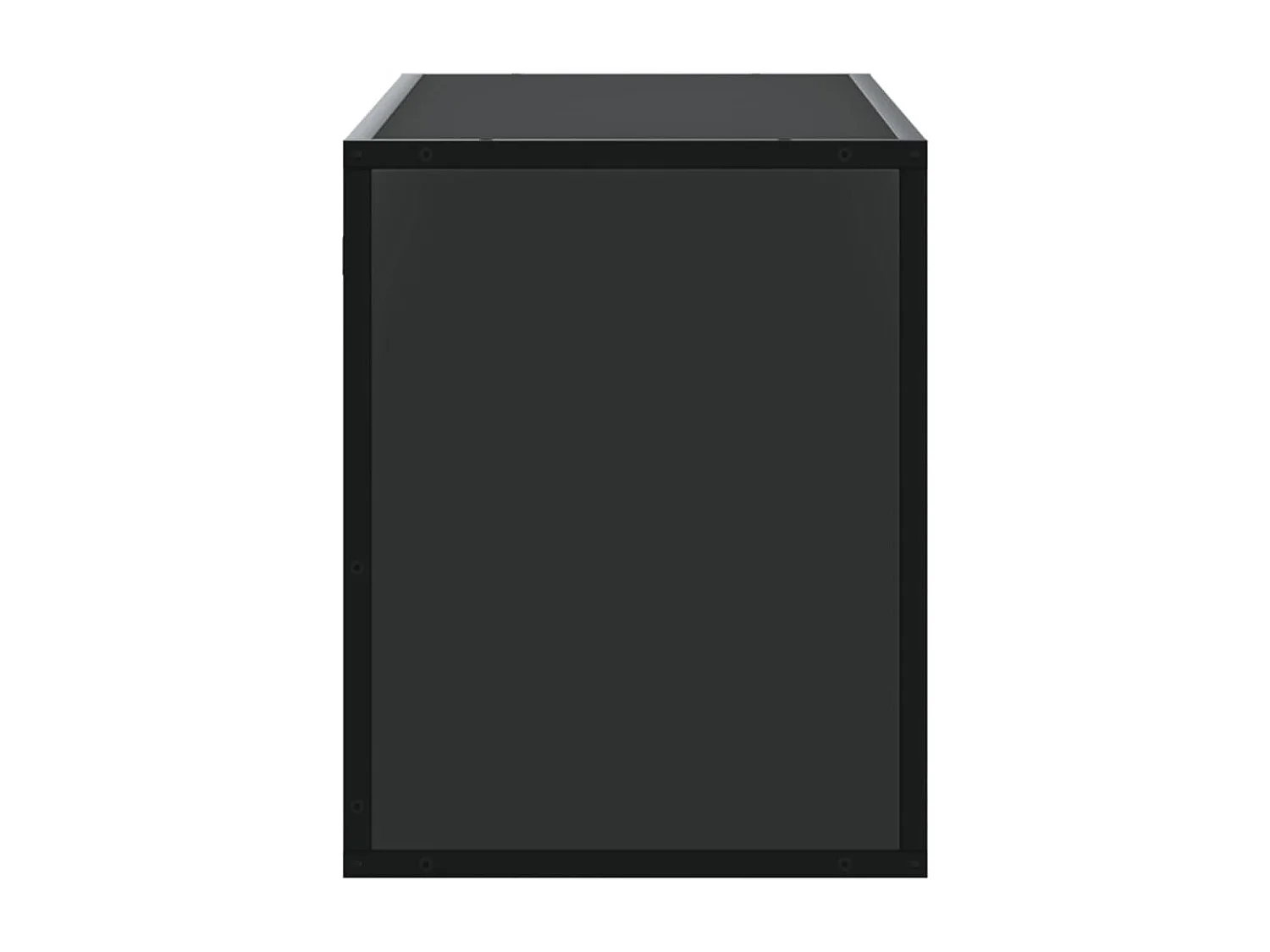 Meuble TV noir 100x31x39,5 cm bois d'ingénierie et métal