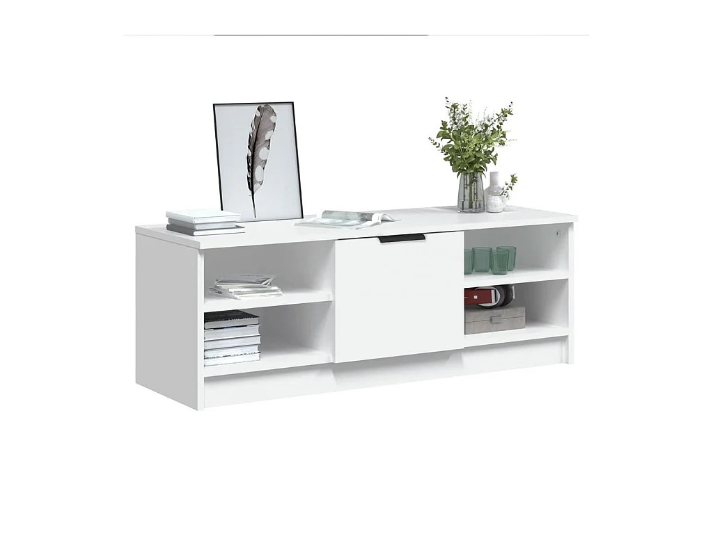 Witte tv-kast 102x35,5x36,5 cm Technisch hout