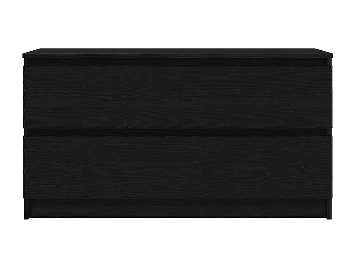 Meuble TV noir 100x35x54 cm bois d'ingénierie