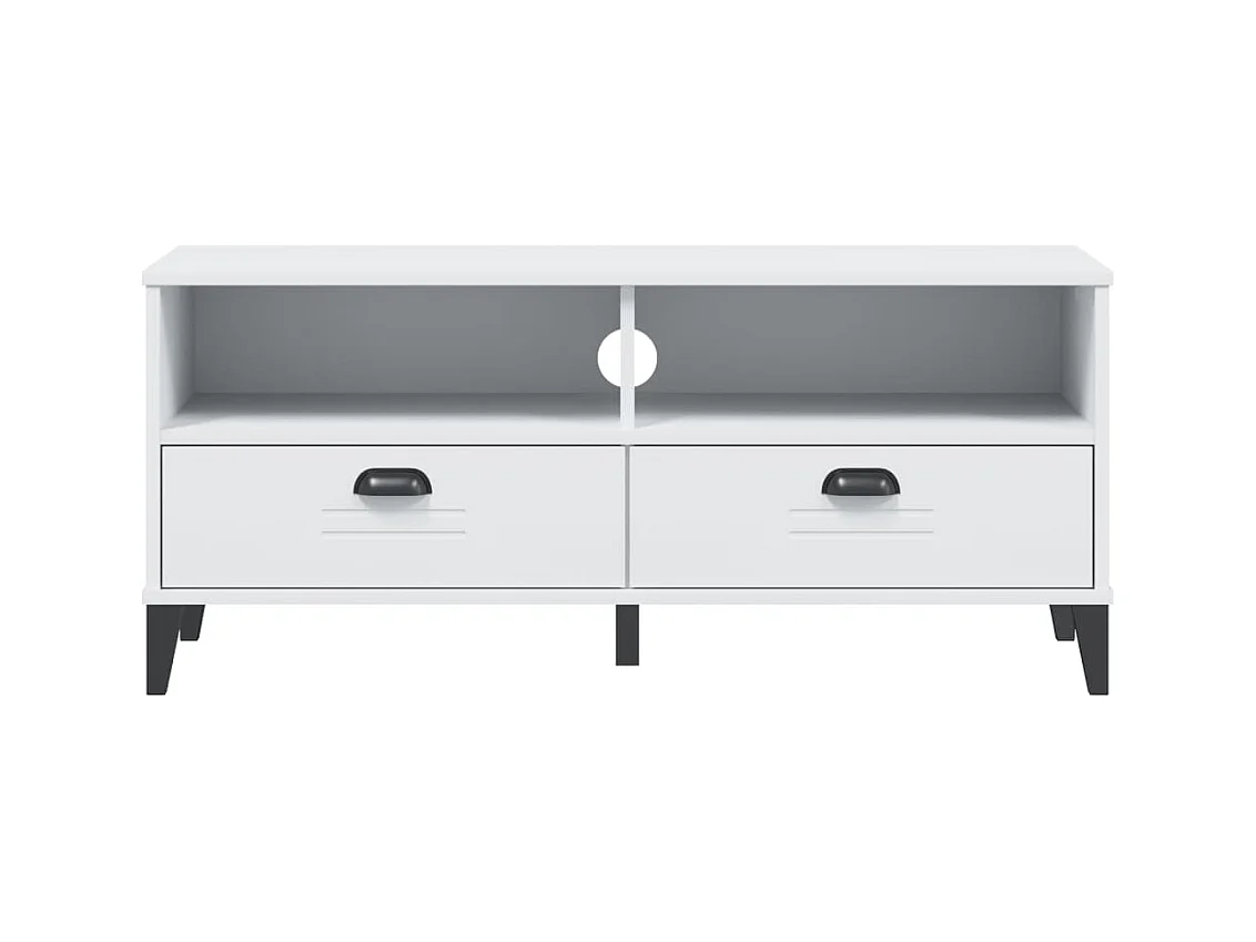 Meuble TV VIKEN blanc bois d'ingénierie