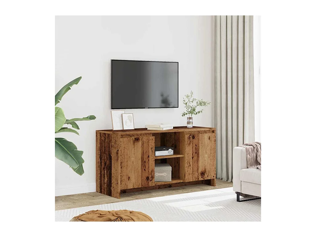 Meuble TV vieux bois 102x37,5x52,5 cm bois d'ingénierie