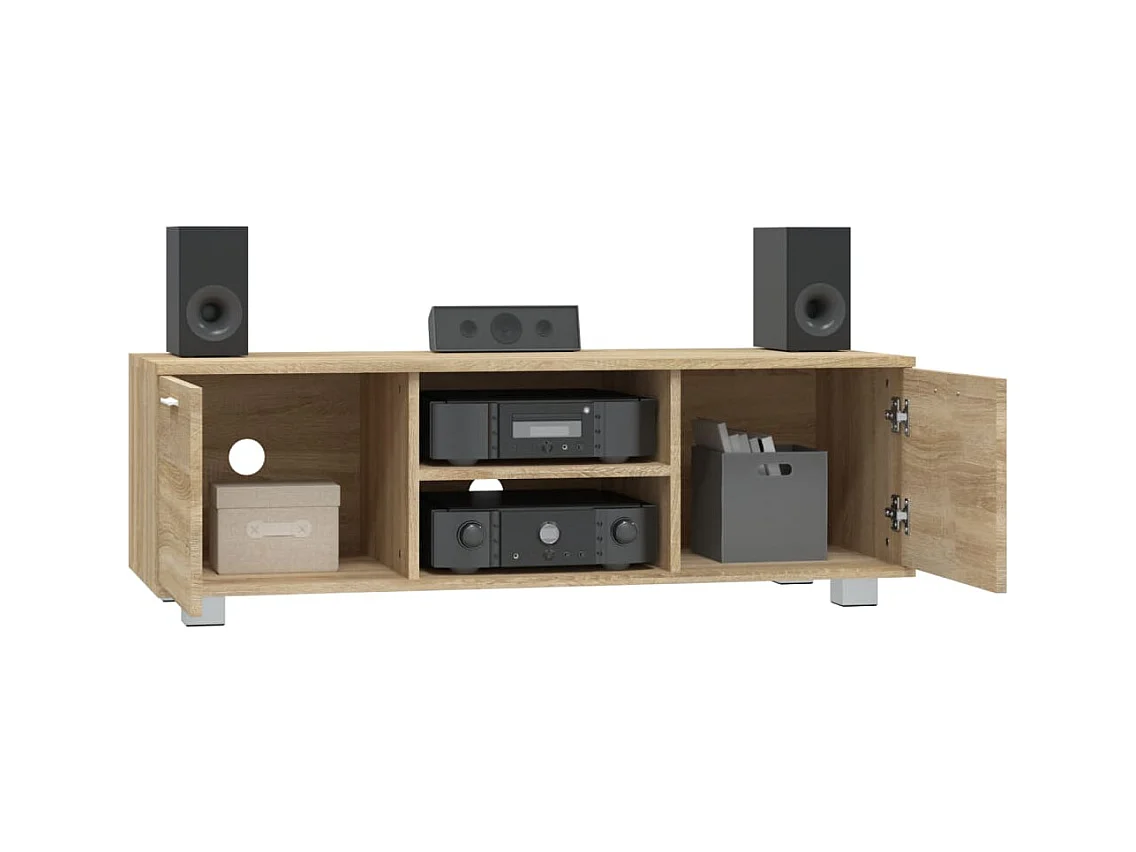Meuble TV Chêne sonoma 120x40,5x35 cm Bois d'ingénierie