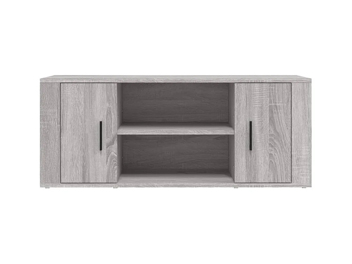 Meuble TV Sonoma gris 100x35x40 cm Bois d'ingénierie