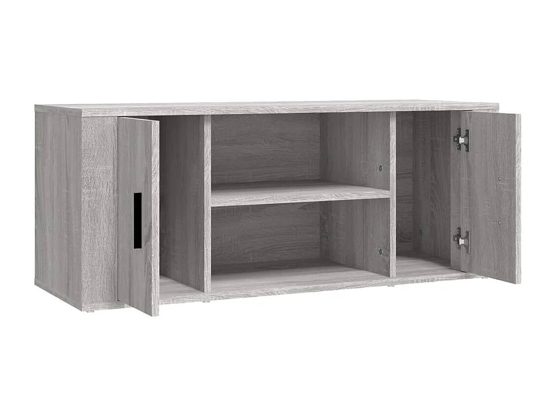 Meuble TV Sonoma gris 100x35x40 cm Bois d'ingénierie
