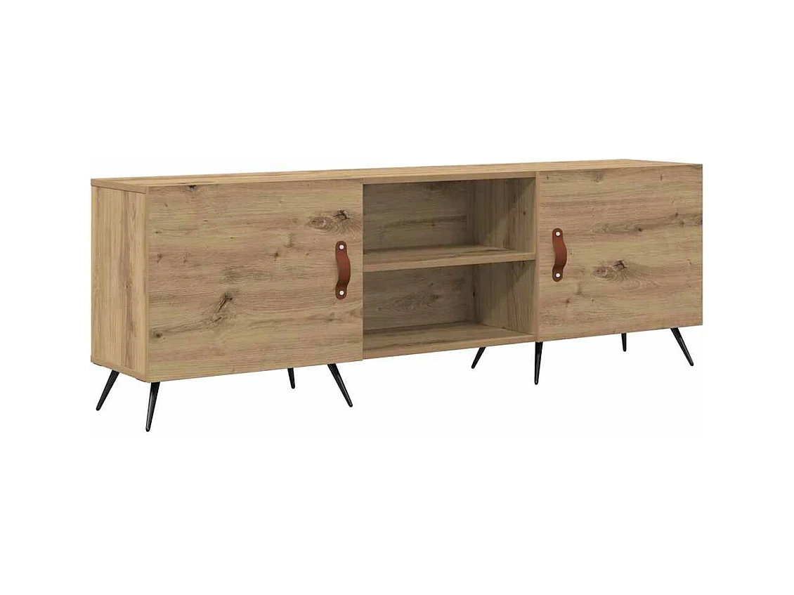 Meuble TV chêne artisanal 150 x 30 x 50 cm Bois d'ingénierie