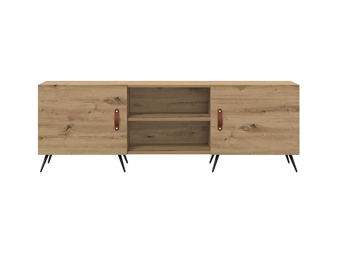 Meuble TV chêne artisanal 150 x 30 x 50 cm Bois d'ingénierie