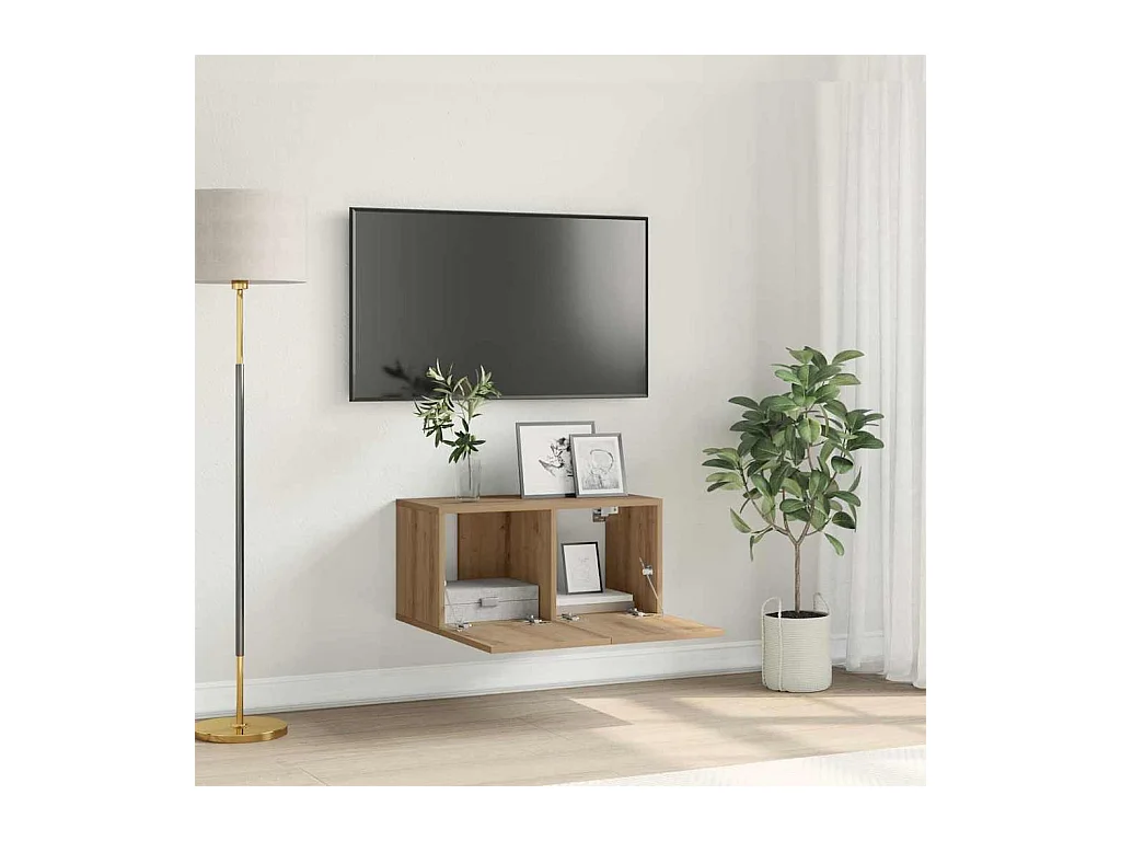 Mobile TV marrone 60 x 30 x 30 cm in legno ingegnerizzato