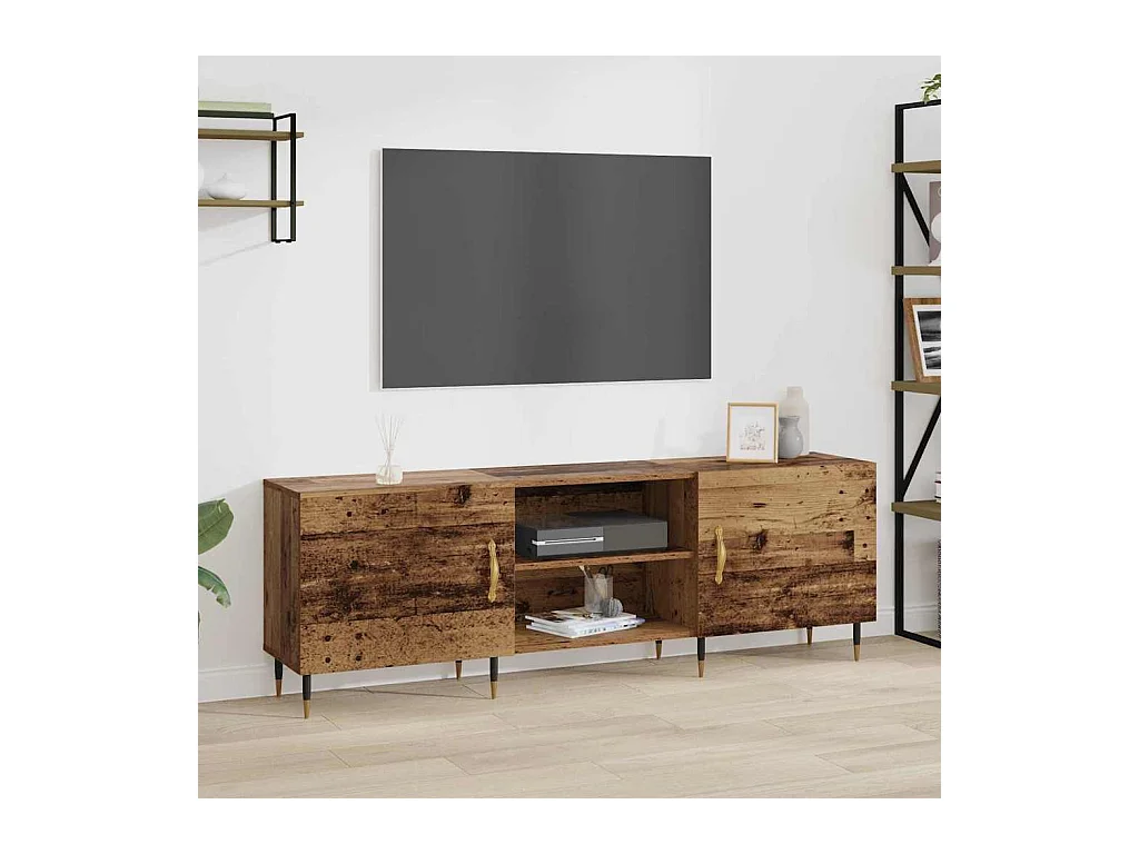 Meuble TV Bois ancien 150 x 30 x 50 cm Bois d'ingénierie
