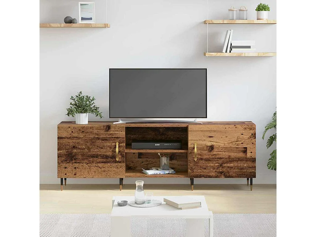 Mobile TV in legno antico 150 x 30 x 50 cm Legno ingegnerizzato