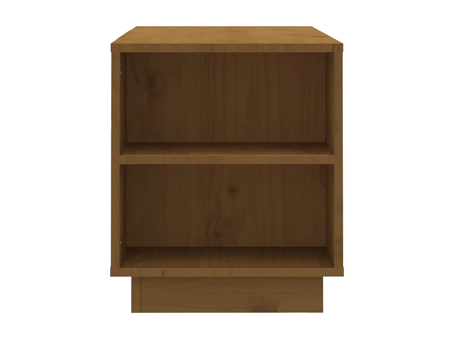 Meuble TV Marron miel 110x35x40,5 cm Bois de pin massif