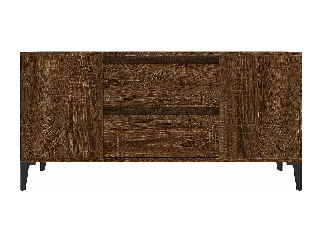 Mobile TV Rovere marrone 102x44,5x50 cm Legno ingegnerizzato