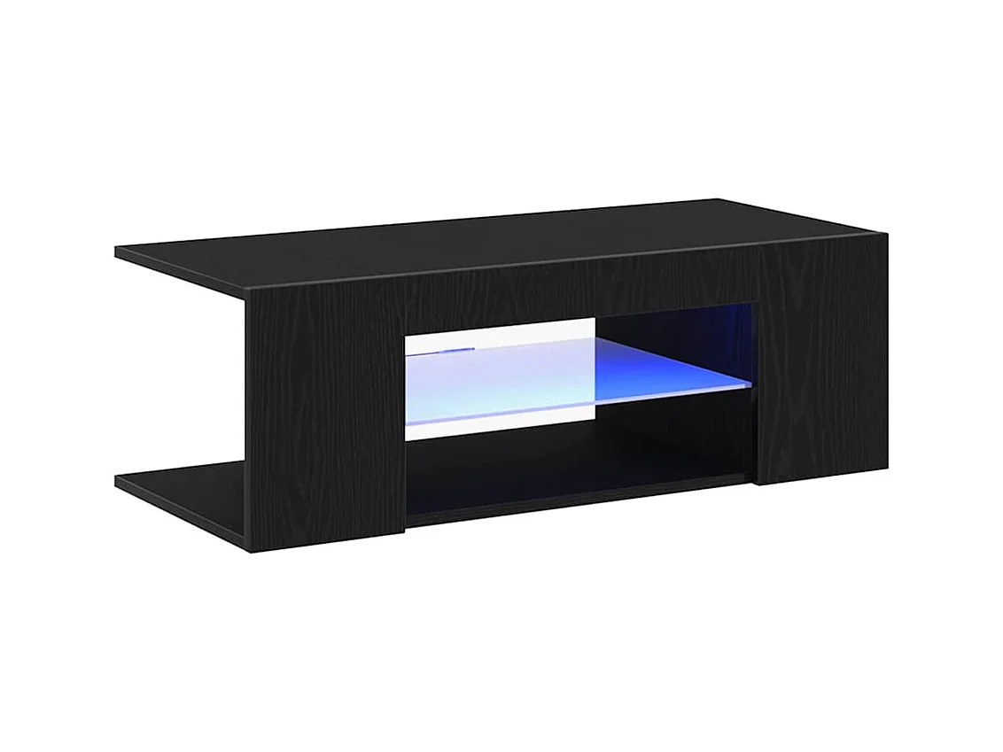 Meuble TV Noir 90 x 39 x 30 cm Bois d'ingénierie