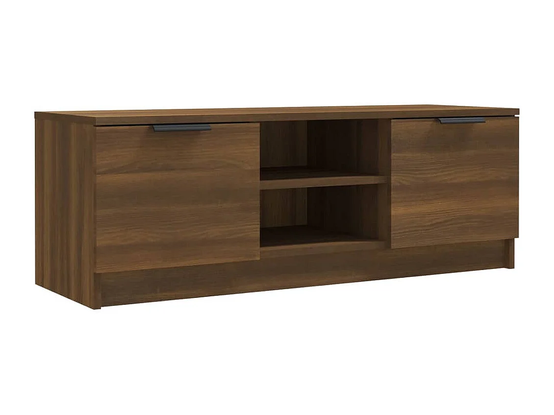Meuble TV Chêne marron 102x35x36,5 cm Bois d'ingénierie
