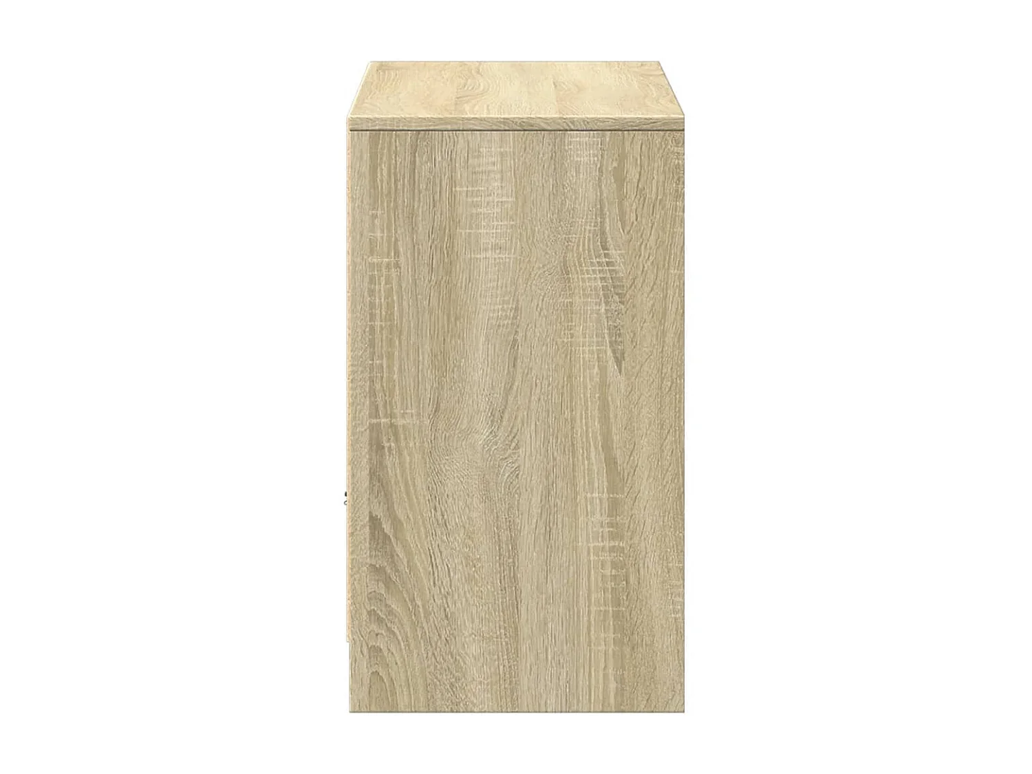 TV-meubel met LED Sonoma eiken 91x34x61 cm bewerkt hout