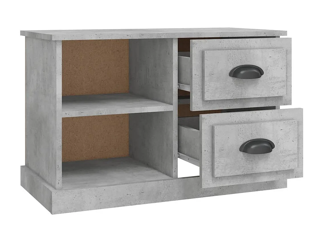 Mobile TV grigio cemento 73x35,5x47,5 cm in legno ingegnerizzato