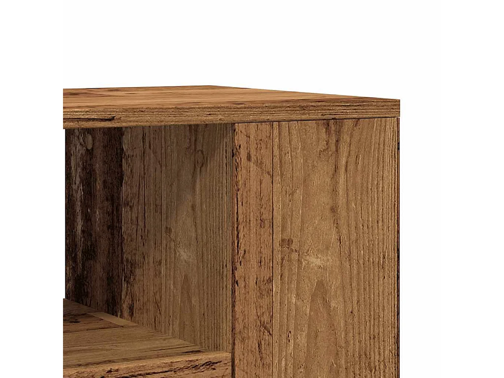 TV-Ständer mit Rollen Altholz Holzwerkstoff