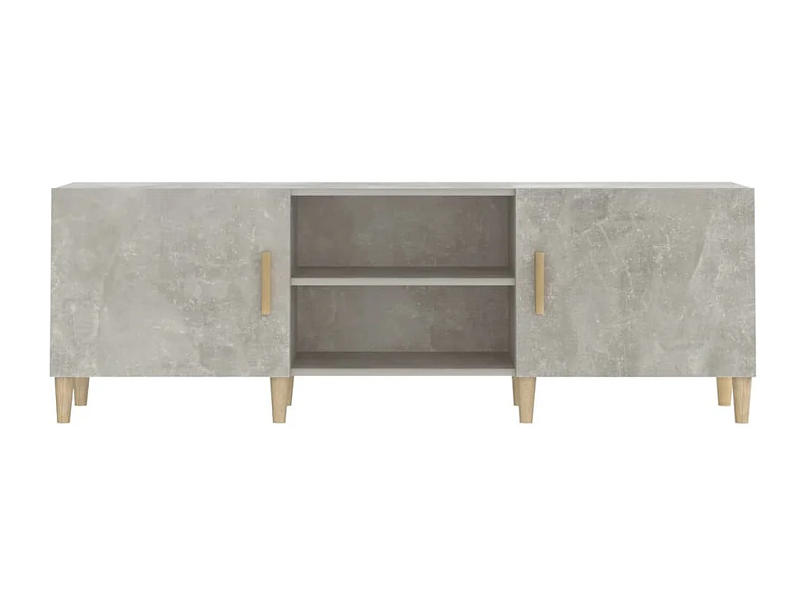 Mobile TV grigio cemento 150x30x50 cm in legno ingegnerizzato