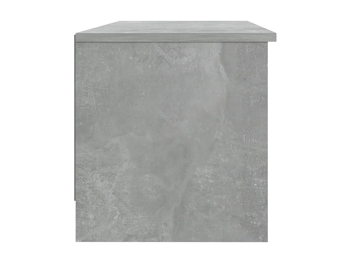 Meuble TV Gris béton 102x35,5x36,5 cm Bois d'ingénierie