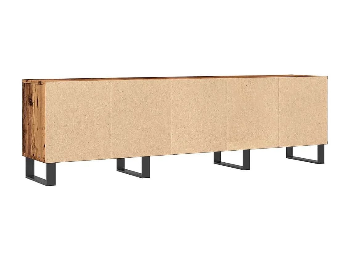 Meuble TV vieux bois 150x30x44,5 cm bois d'ingénierie