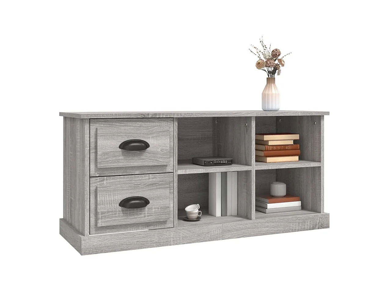 Sonoma TV-Schrank grau 102x35,5x47,5 cm Holzwerkstoff