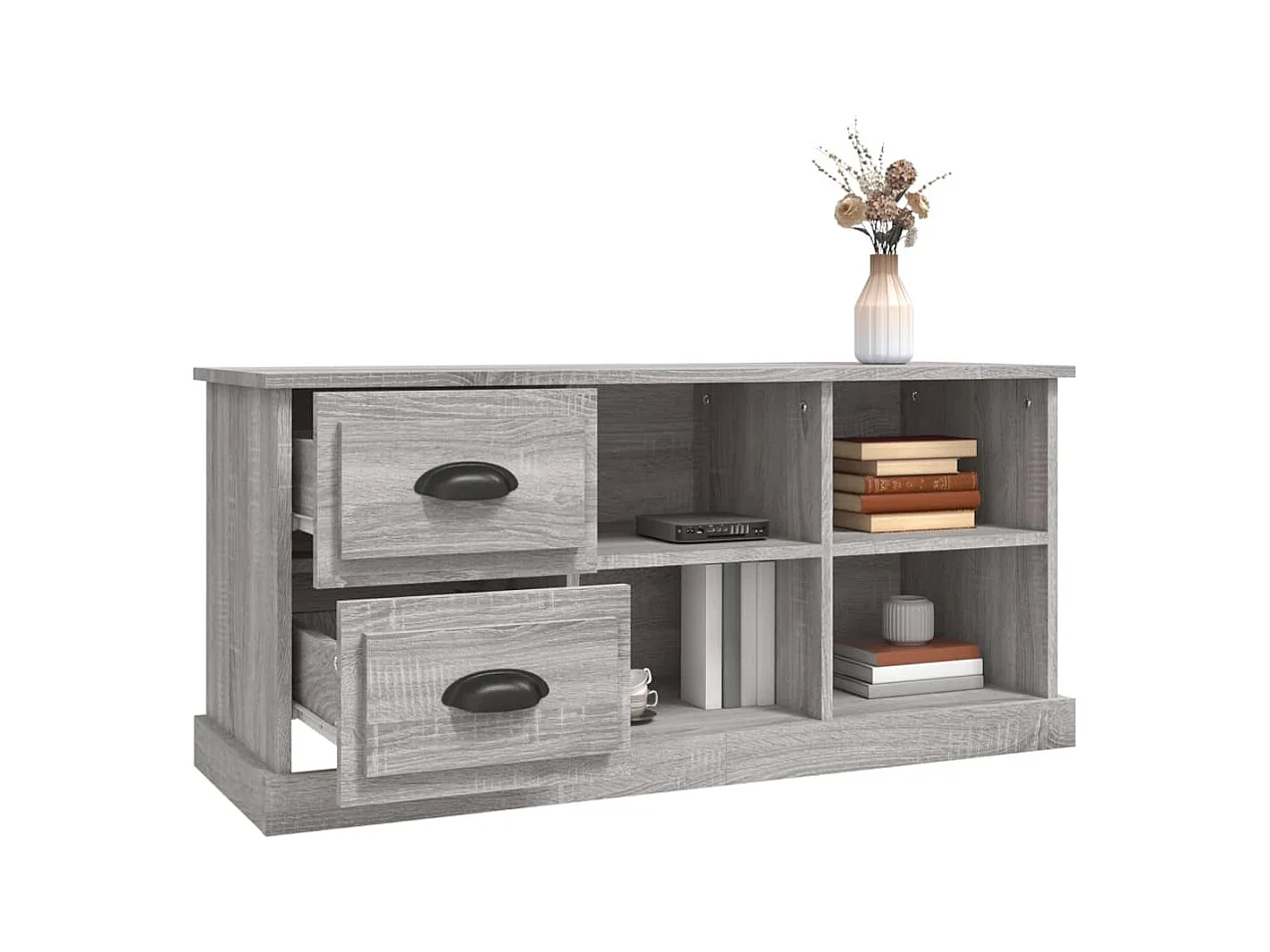 Sonoma TV-Schrank grau 102x35,5x47,5 cm Holzwerkstoff