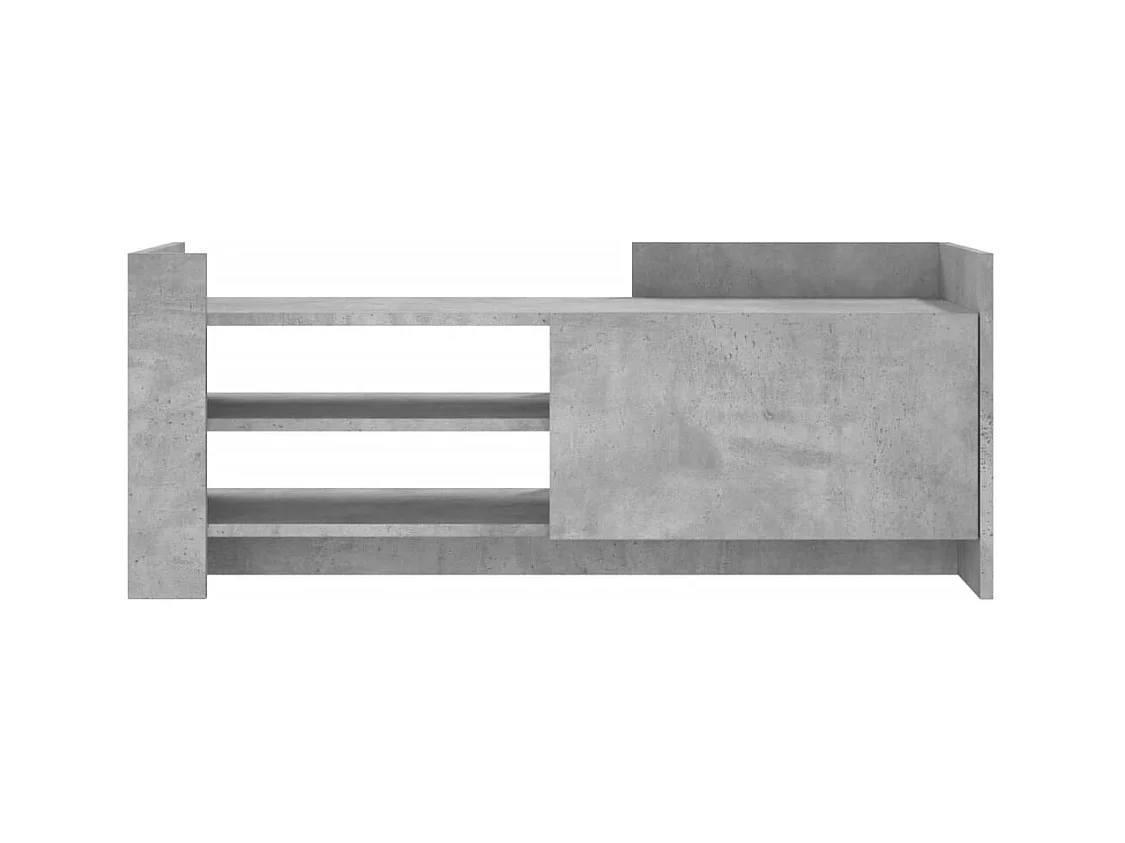 Meuble TV Gris béton 100x35x40 cm Bois d'ingénierie