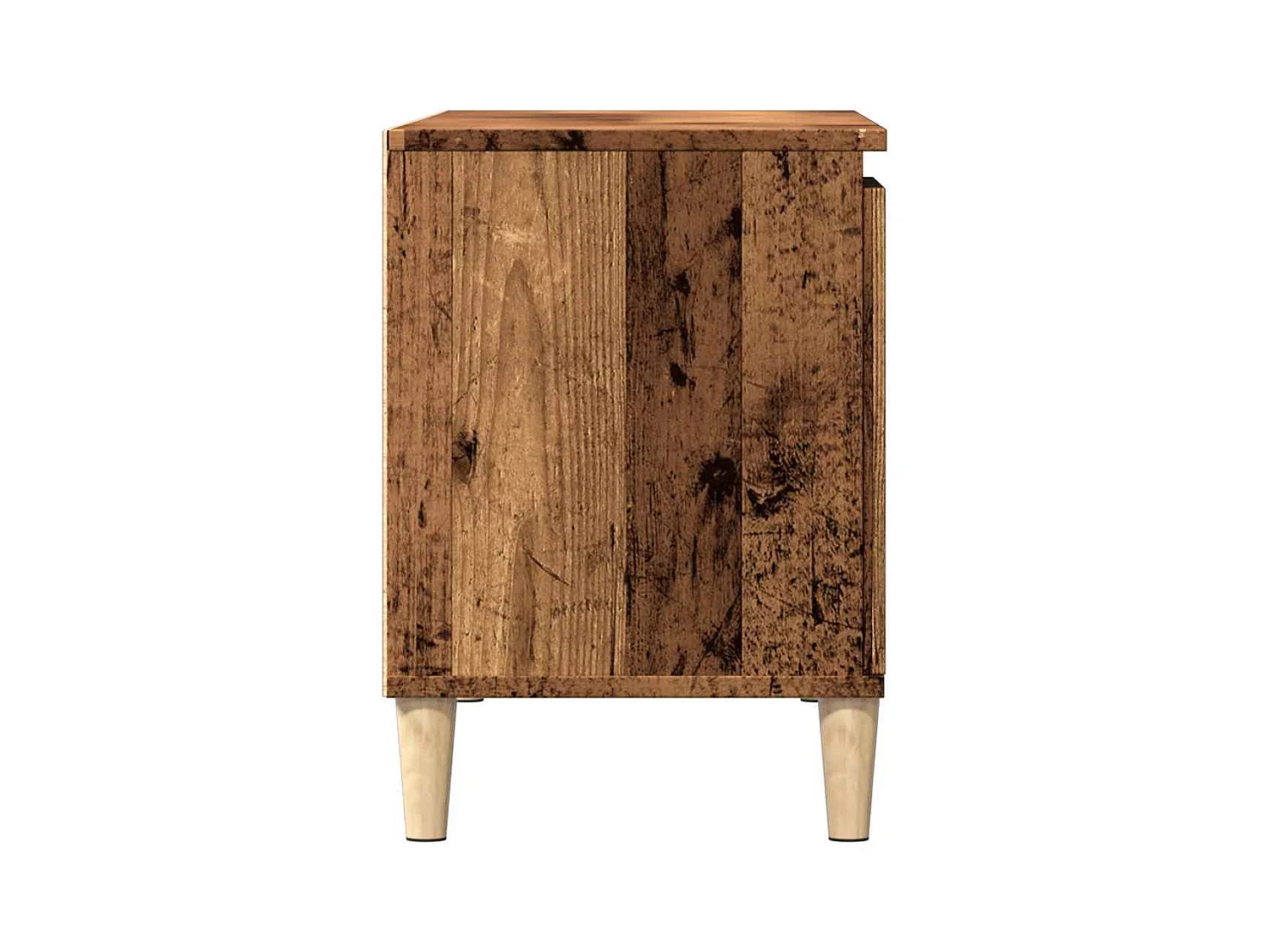 Meuble TV vieux bois 102x35x50 cm bois d'ingénierie