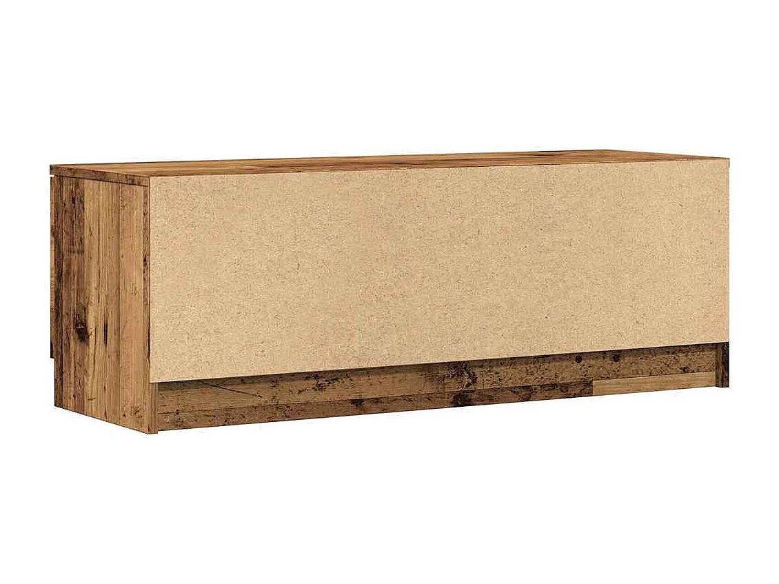 Meuble TV vieux bois 102x35x36,5 cm bois d'ingénierie
