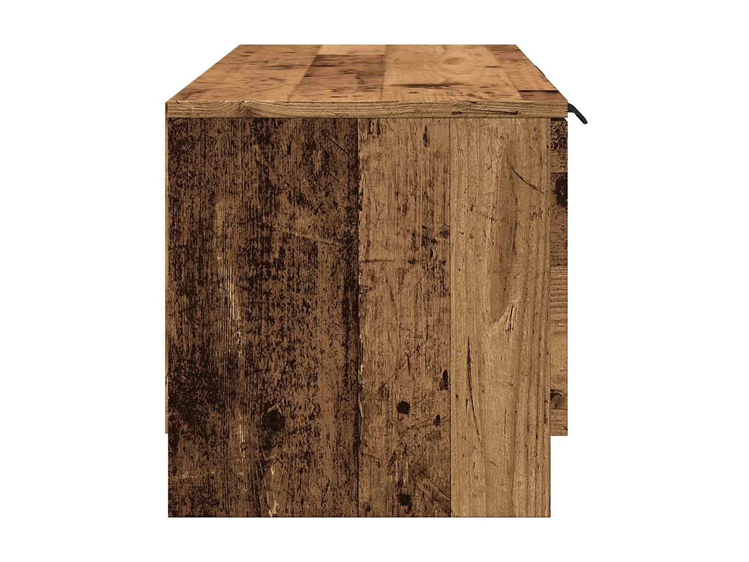 Meuble TV vieux bois 102x35x36,5 cm bois d'ingénierie