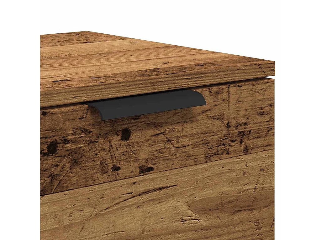 Meuble TV vieux bois 102x35x36,5 cm bois d'ingénierie