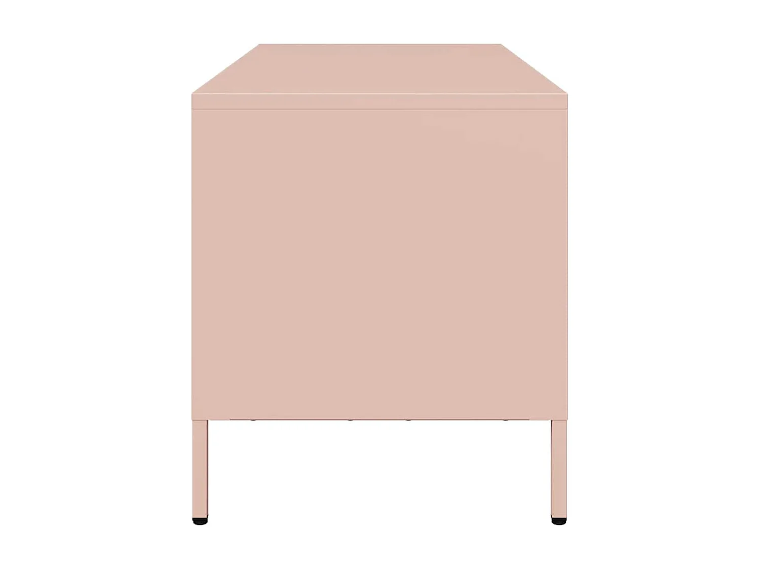 Roze tv-meubel 101,5x39x43,5 cm koudgewalst staal
