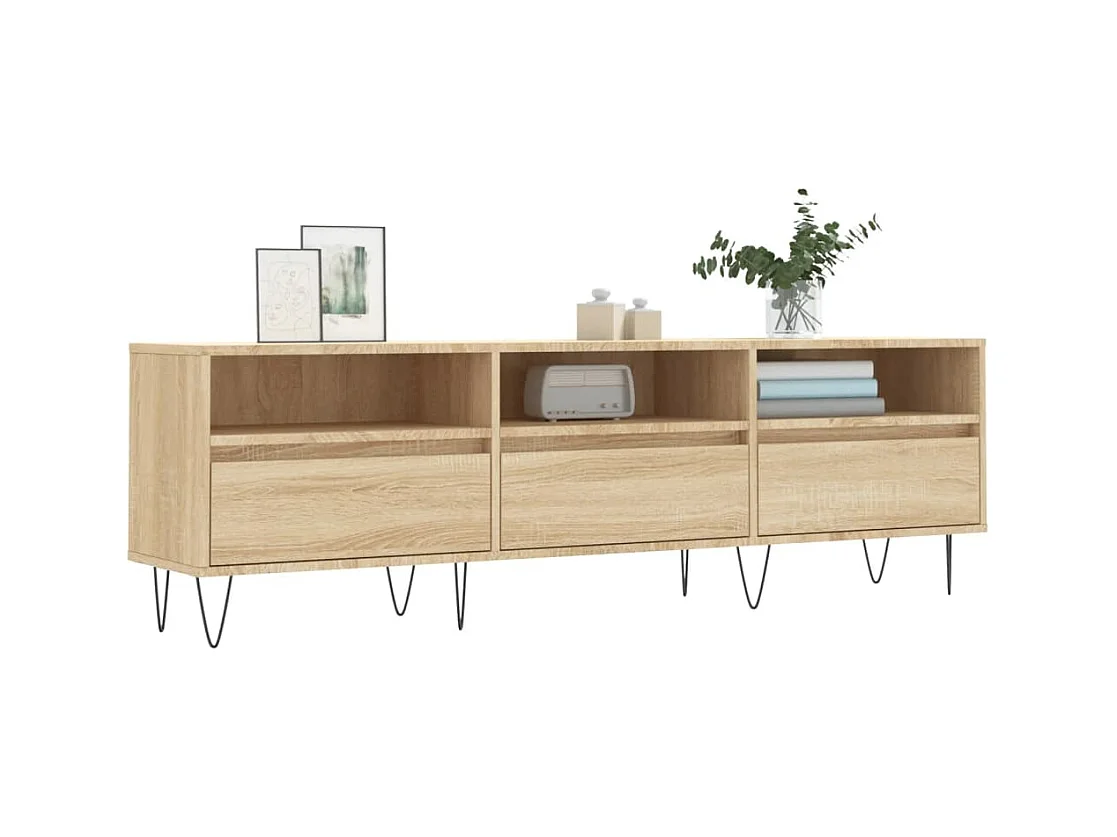 Sonoma eiken tv-kast 150x30x44,5 cm bewerkt hout
