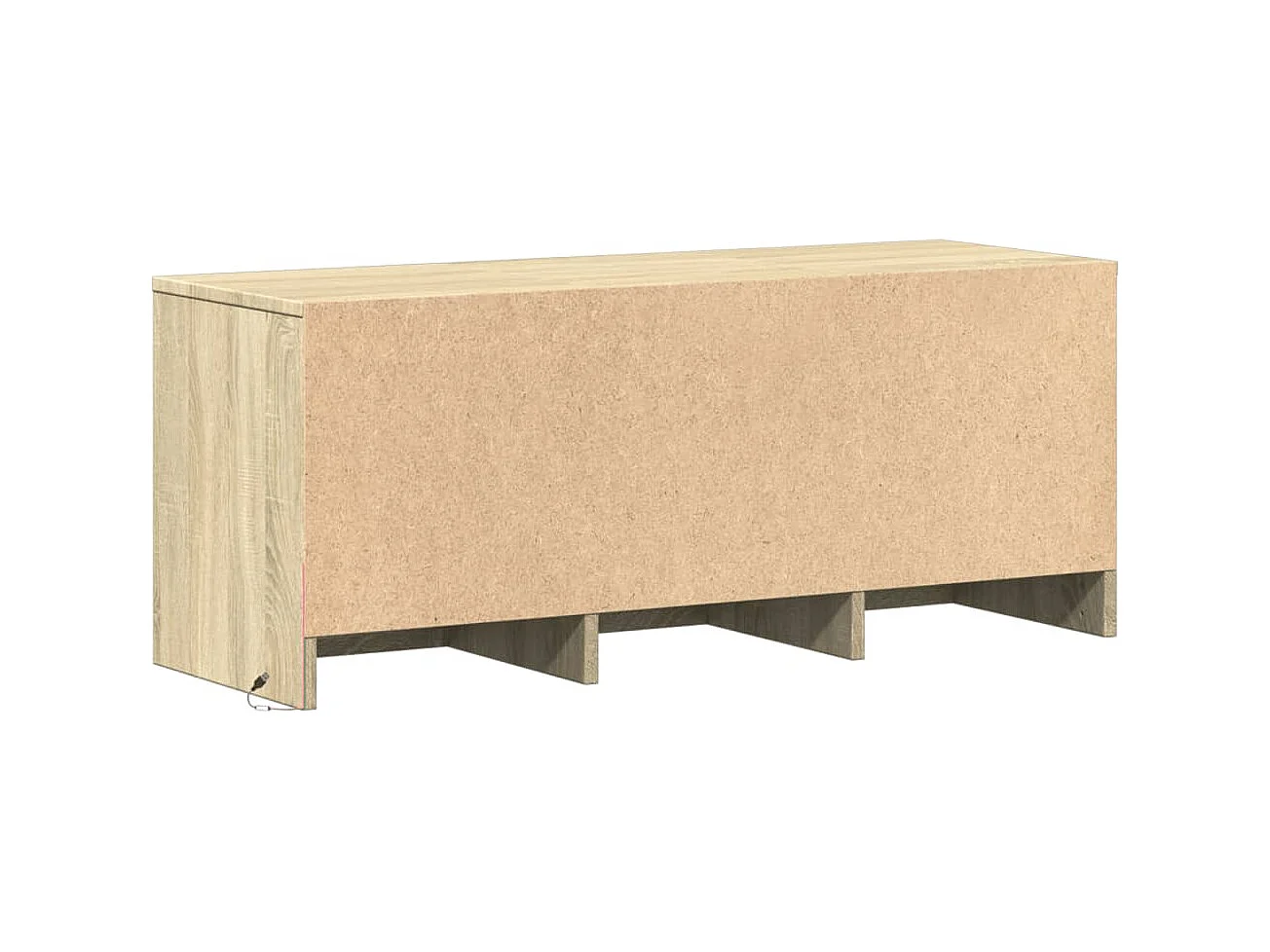 Meuble TV avec LED chêne sonoma 97x34x40 cm bois d'ingénierie