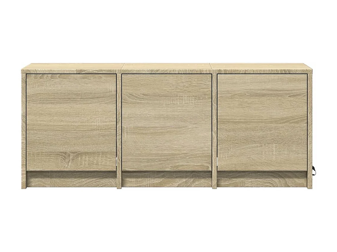 Meuble TV avec LED chêne sonoma 97x34x40 cm bois d'ingénierie