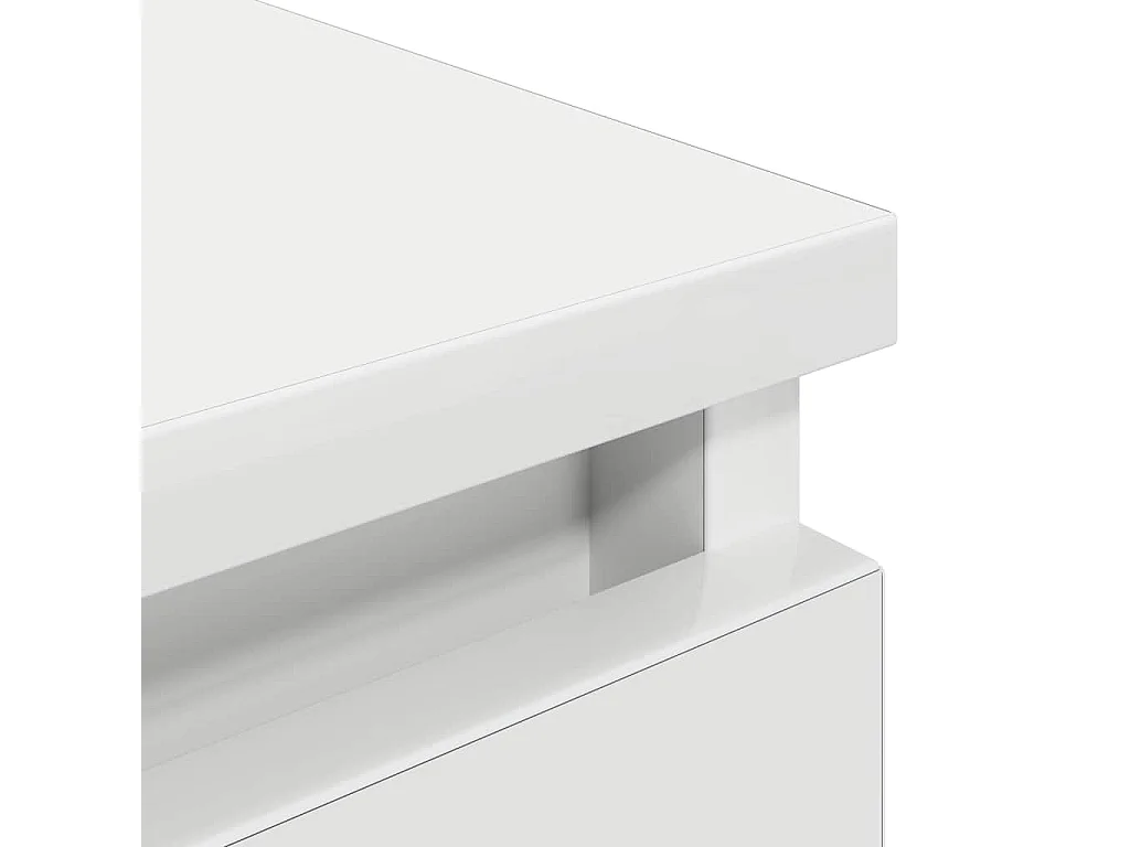 Meuble TV blanc 100x35x54 cm bois d'ingénierie