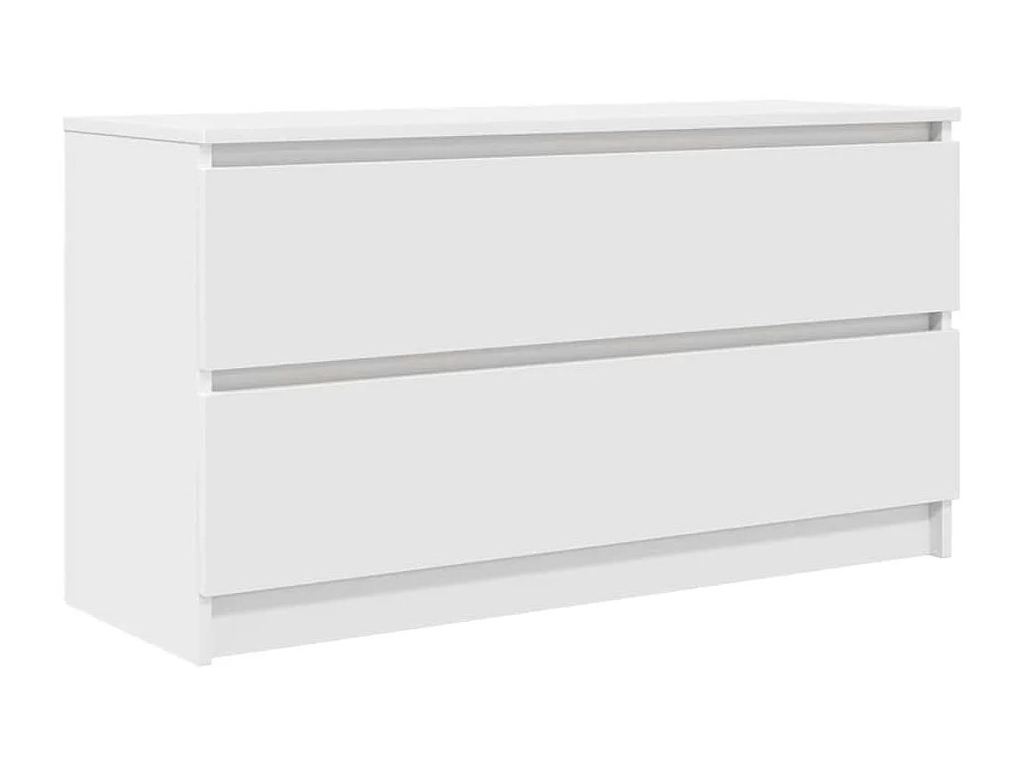 Meuble TV blanc 100x35x54 cm bois d'ingénierie