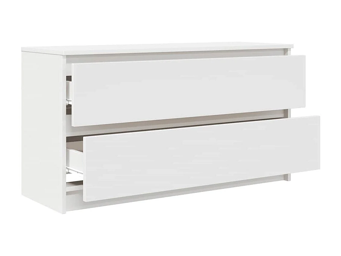 Meuble TV blanc 100x35x54 cm bois d'ingénierie