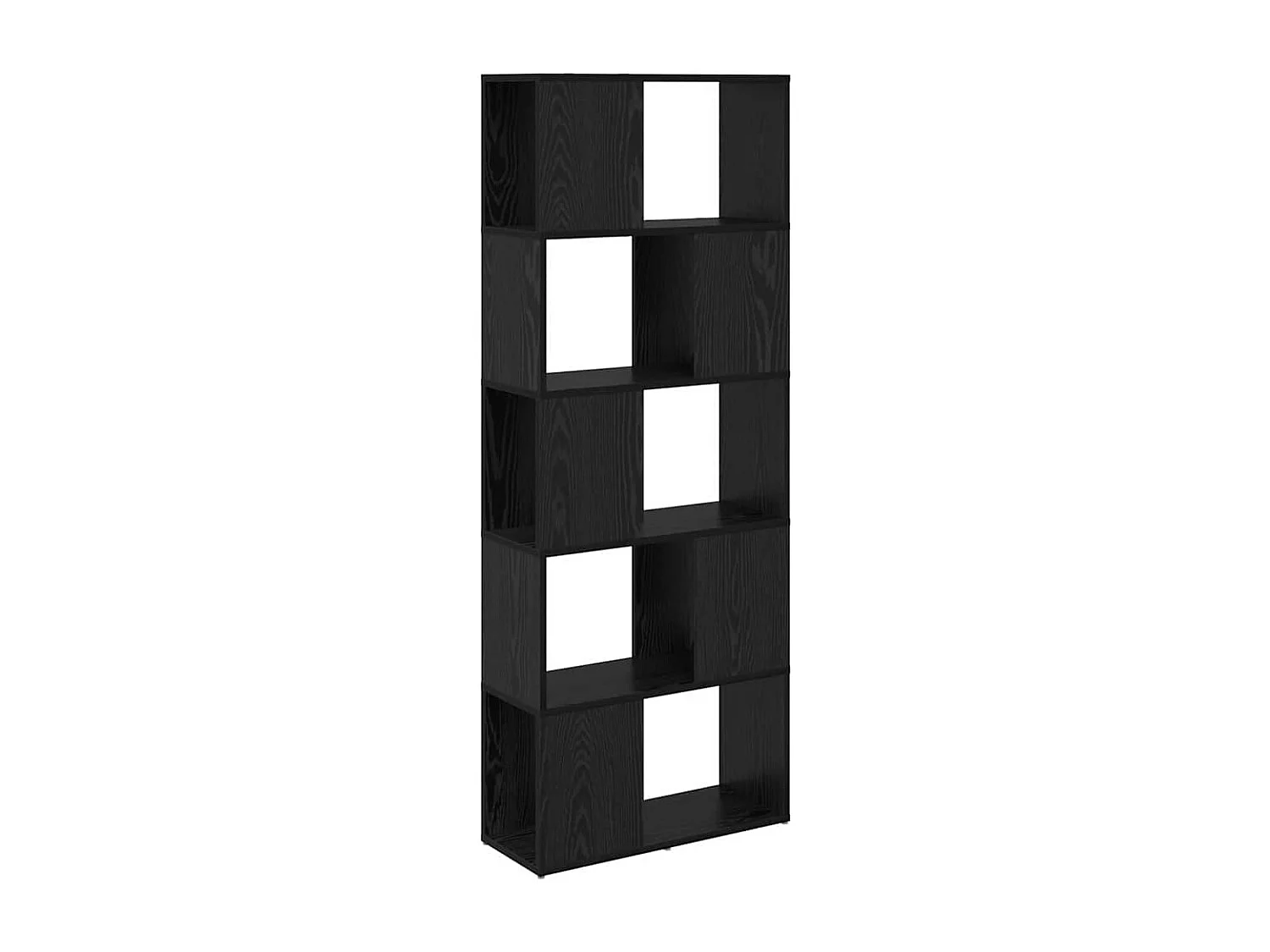 Centre de divertissement Noir 60 x 24 x 155 cm