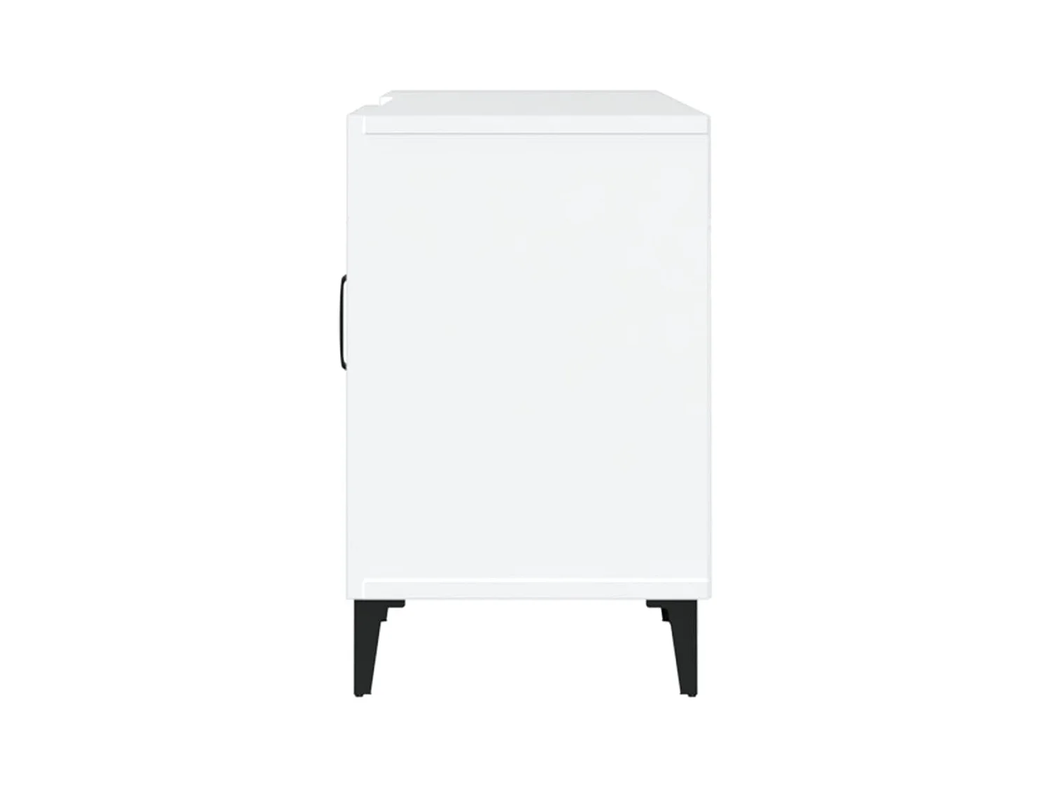 Meuble TV blanc 150x30x50 cm bois d'ingénierie