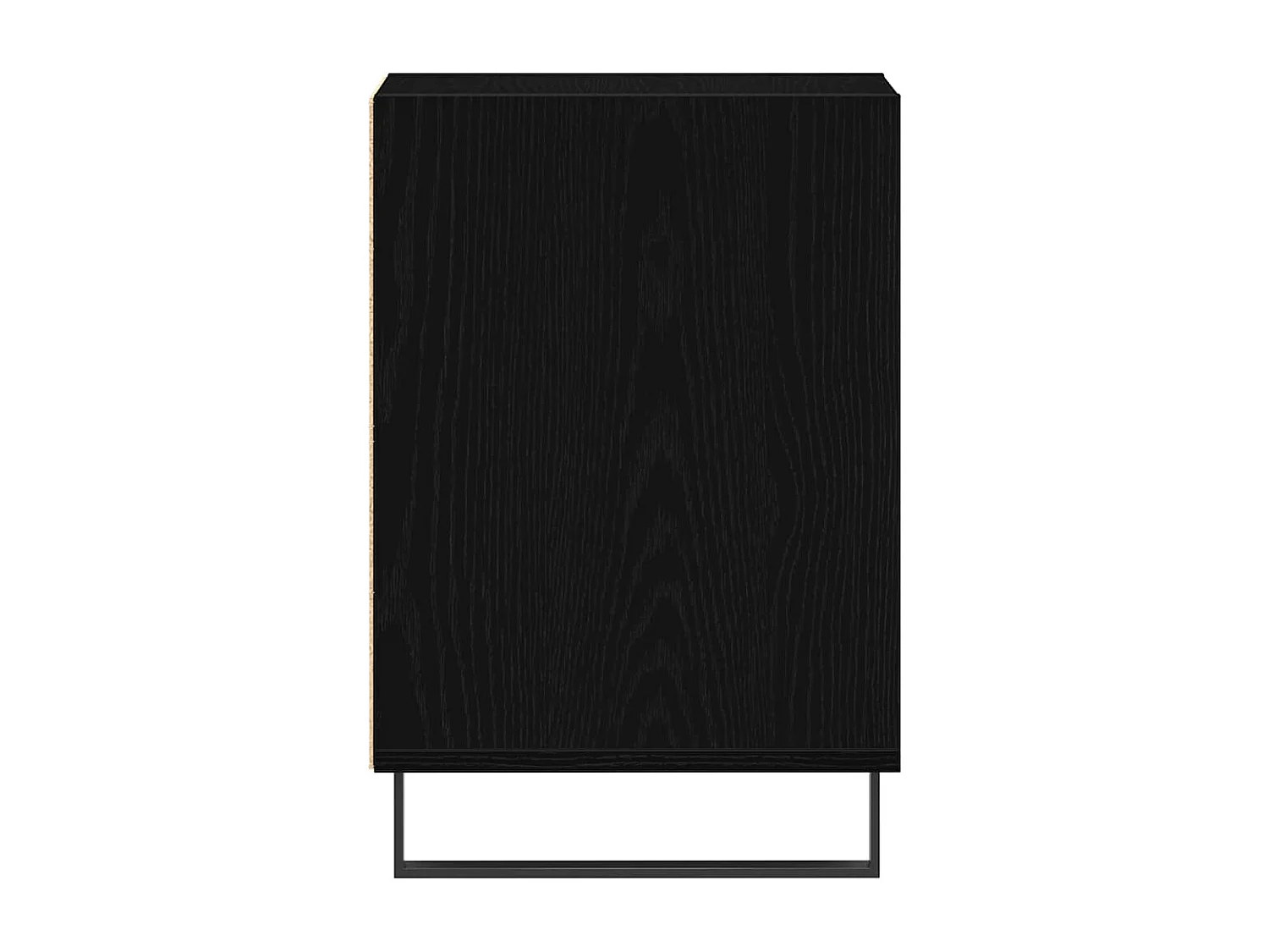 Meuble TV Noir Chêne 100x35x55 cm Bois d'ingénierie
