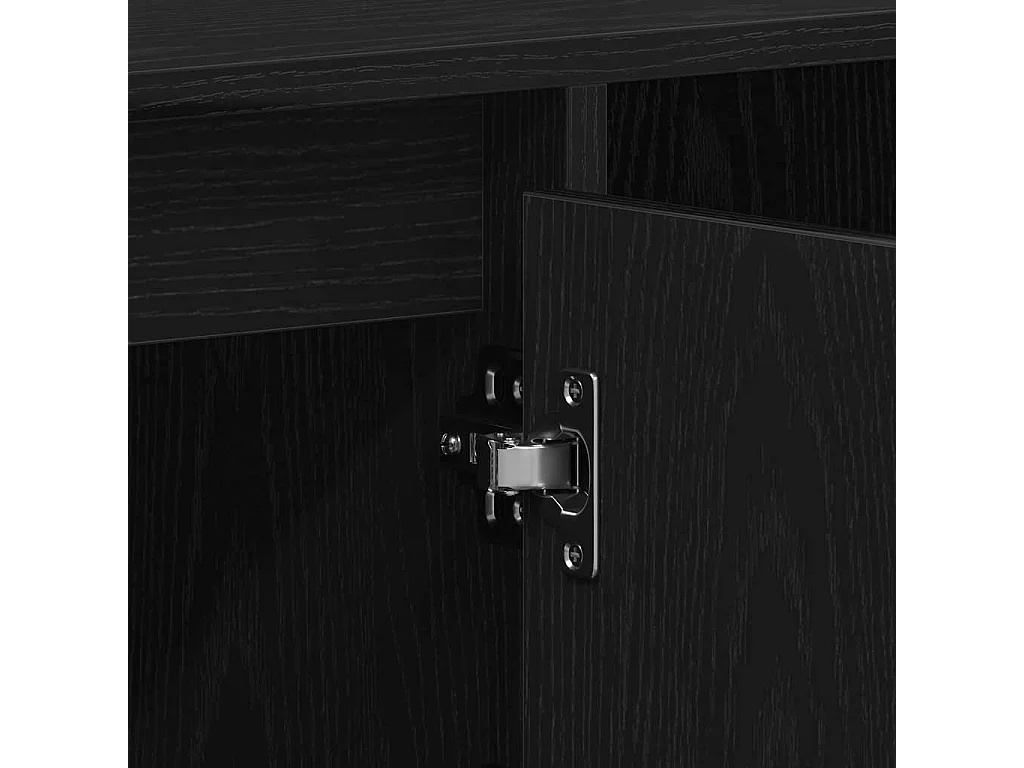 TV-Schrank aus schwarzer Eiche, 100 x 35 x 55 cm, Holzwerkstoff