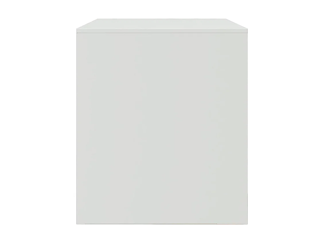 Meuble TV blanc 67x39x44 cm acier