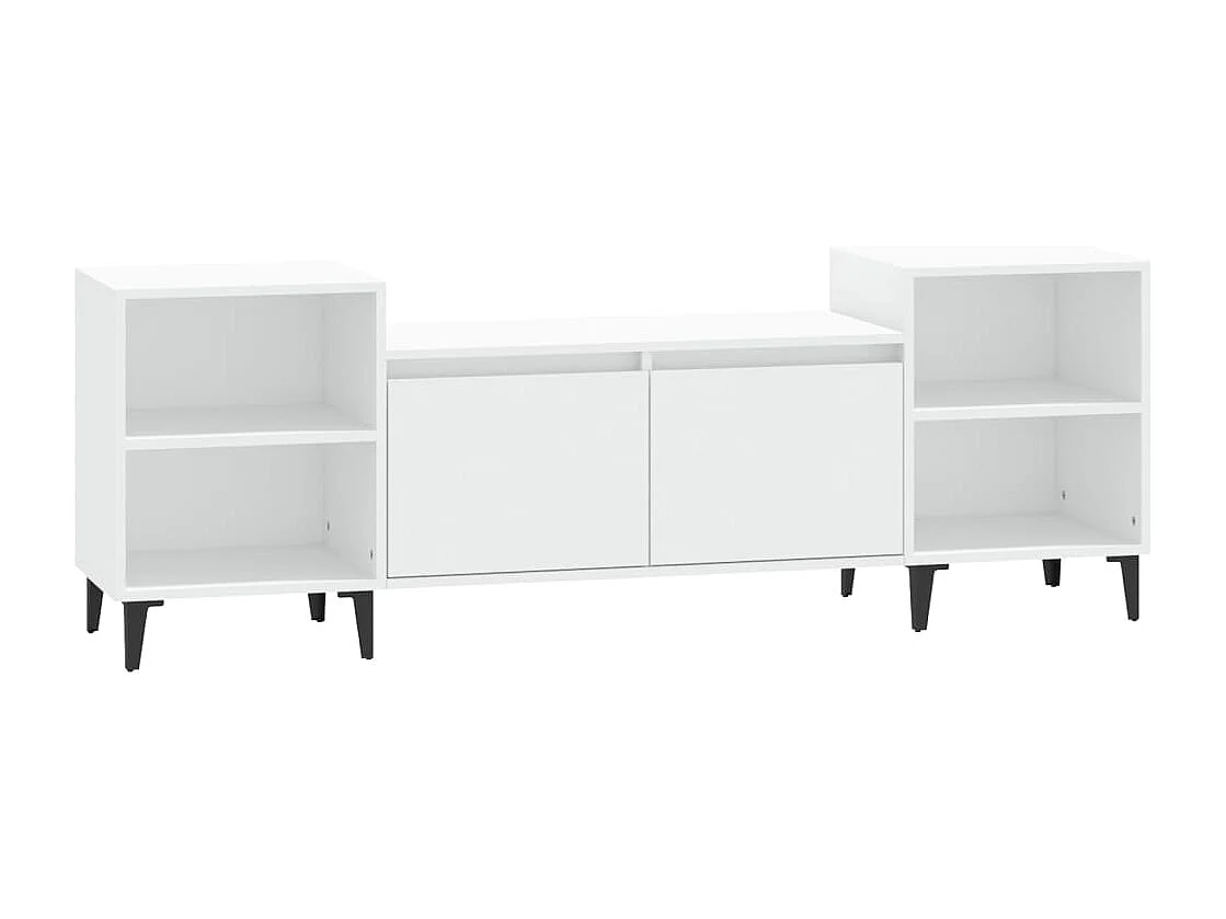 Mobile TV bianco 160x35x55 cm Legno ingegnerizzato