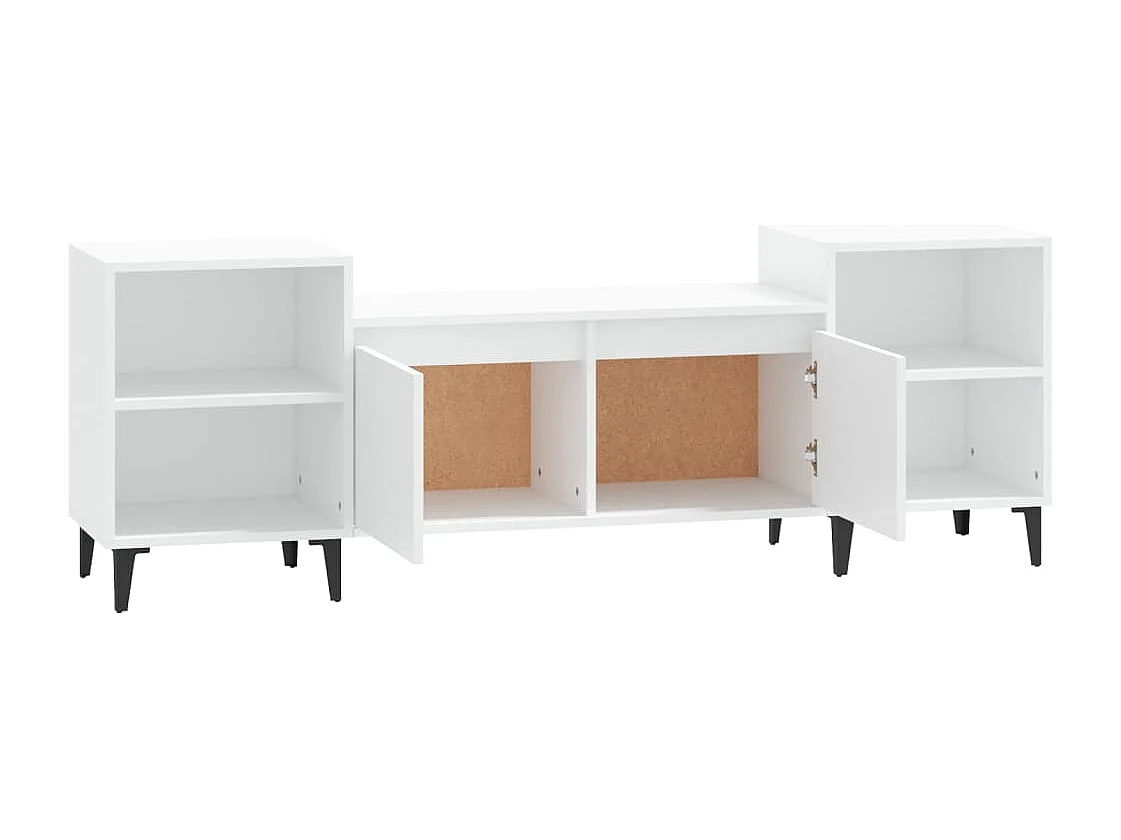 Mobile TV bianco 160x35x55 cm Legno ingegnerizzato