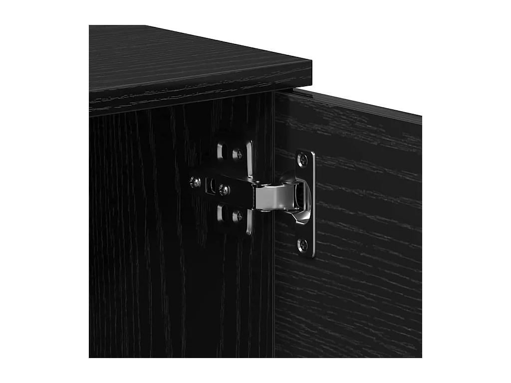 Meuble TV avec tiroir Noir 140 x 35 x 40 cm Bois d'ingénierie