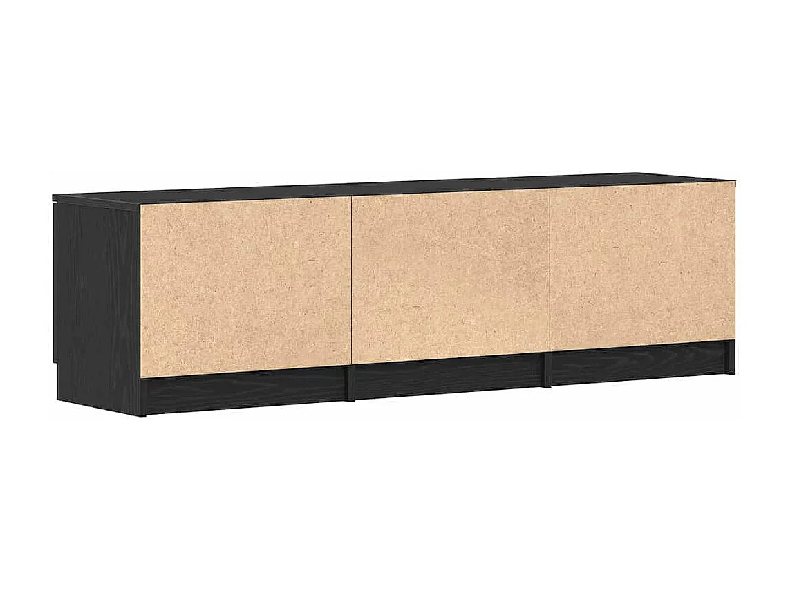 Meuble TV avec tiroir Noir 140 x 35 x 40 cm Bois d'ingénierie